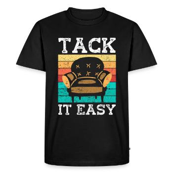 Restorer Upholstered Furniture - Men's Premium Organic T-Shirt - black - Front - Nico (187cm)