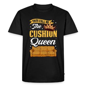 Restaurateur Meubles rembourrés - T-shirt Premium bio Homme - noir - Devant - Nico (187cm)
