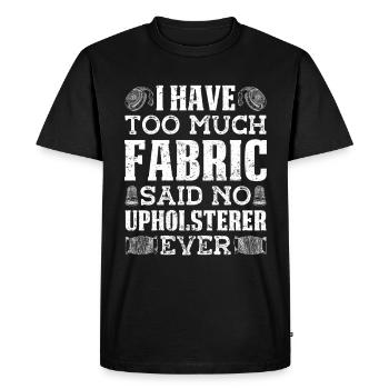 Restaurateur Meubles rembourrés - T-shirt Premium bio Homme - noir - Devant - Nico (187cm)