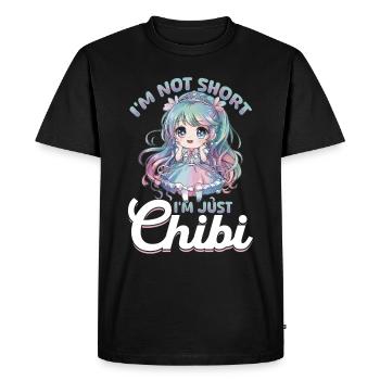 Anime Chibi Kawaii - T-shirt Premium bio Homme - noir - Devant - Nico (187cm)