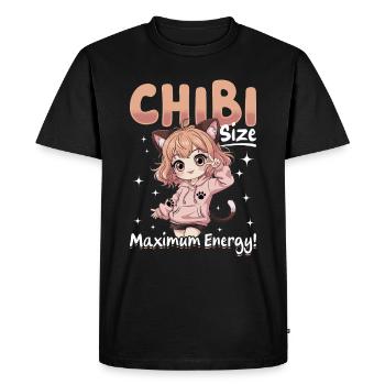 Anime Chibi Kawaii - T-shirt Premium bio Homme - noir - Devant - Nico (187cm)