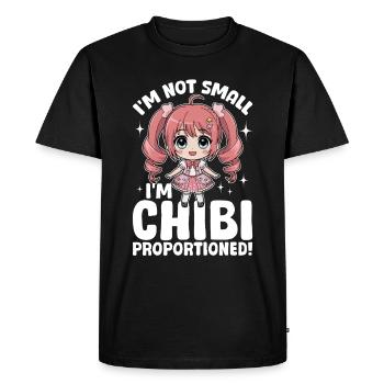 Anime Chibi Kawaii - T-shirt Premium bio Homme - noir - Devant - Nico (187cm)
