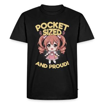 Anime Chibi Kawaii - T-shirt Premium bio Homme - noir - Devant - Nico (187cm)