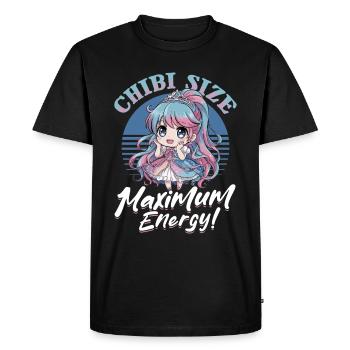 Anime Chibi Kawaii - T-shirt Premium bio Homme - noir - Devant - Nico (187cm)