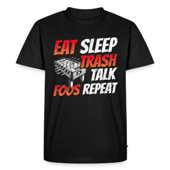 Joueurs de baby-foot et joueurs de baby-foot - T-shirt Premium bio Homme - noir - Devant - Nico (187cm)