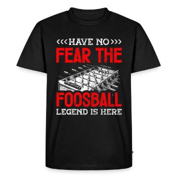 Joueurs de baby-foot et joueurs de baby-foot - T-shirt Premium bio Homme - noir - Devant - Nico (187cm)