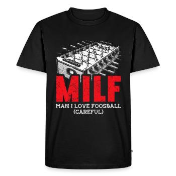 Joueurs de baby-foot et joueurs de baby-foot - T-shirt Premium bio Homme - noir - Devant - Nico (187cm)