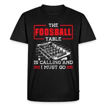 Joueurs de baby-foot et joueurs de baby-foot - T-shirt Premium bio Homme - noir - Devant - Nico (187cm)