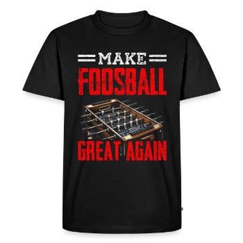 Joueurs de baby-foot et joueurs de baby-foot - T-shirt Premium bio Homme - noir - Devant - Nico (187cm)