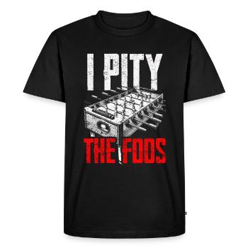 Joueurs de baby-foot et joueurs de baby-foot - T-shirt Premium bio Homme - noir - Devant - Nico (187cm)