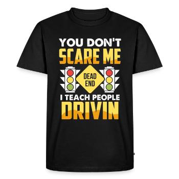 Driving School Driving Instructor - Men's Premium Organic T-Shirt - black - Front - Nico (187cm)