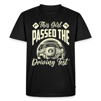 Driving School Driving Instructor - Men's Premium Organic T-Shirt - black - Front - Nico (187cm)