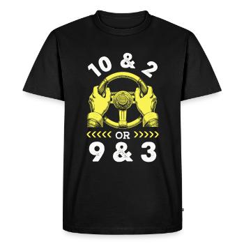 Driving School Driving Instructor - Men's Premium Organic T-Shirt - black - Front - Nico (187cm)