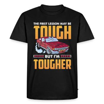 Driving School Driving Instructor - Men's Premium Organic T-Shirt - black - Front - Nico (187cm)