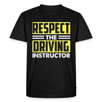 Driving School Driving Instructor - Men's Premium Organic T-Shirt - black - Front - Nico (187cm)
