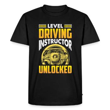 Driving School Driving Instructor - Men's Premium Organic T-Shirt - black - Front - Nico (187cm)