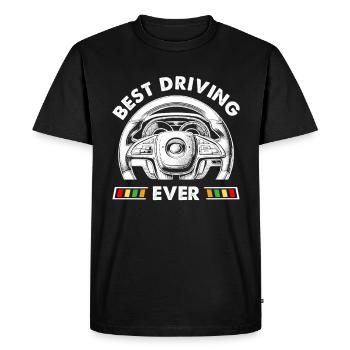 Driving School Driving Instructor - Men's Premium Organic T-Shirt - black - Front - Nico (187cm)