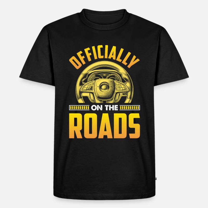 Fahrschule Fahrlehrer - Männer Premium Bio T-Shirt - Schwarz