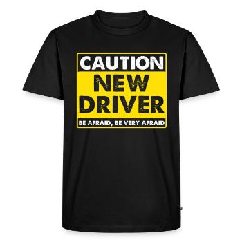 Driving School Driving Instructor - Men's Premium Organic T-Shirt - black - Front - Nico (187cm)