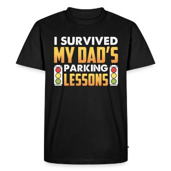 Driving School Driving Instructor - Men's Premium Organic T-Shirt - black - Front - Nico (187cm)