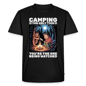 Bigfoot Sasquatch - T-shirt Premium bio Homme - noir - Devant - Nico (187cm)