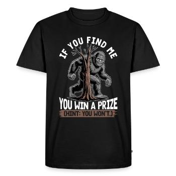 Bigfoot Sasquatch - T-shirt Premium bio Homme - noir - Devant - Nico (187cm)