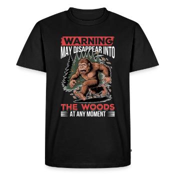 Bigfoot Sasquatch - T-shirt Premium bio Homme - noir - Devant - Nico (187cm)