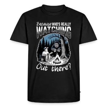 Bigfoot Sasquatch - T-shirt Premium bio Homme - noir - Devant - Nico (187cm)