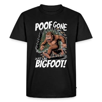 Bigfoot Sasquatch - T-shirt Premium bio Homme - noir - Devant - Nico (187cm)