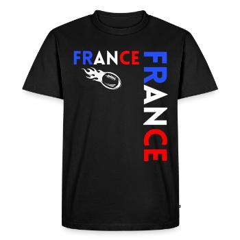 Rugby Joueur Fan Rugby Supporter la Rugby France - T-shirt Premium bio Homme - noir - Devant - Nico (187cm)