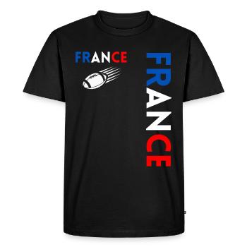 Rugby Joueur Fan Rugby Supporter la Rugby France - T-shirt Premium bio Homme - noir - Devant - Nico (187cm)