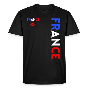 Rugby Joueur Fan Rugby Supporter la Rugby France - T-shirt Premium bio Homme - noir - Devant - Nico (187cm)