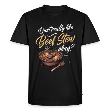 Nourriture drôle de Thanksgiving -fans Meme - T-shirt Premium bio Homme - noir - Devant - Nico (187cm)