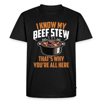 Nourriture drôle de Thanksgiving -fans Meme - T-shirt Premium bio Homme - noir - Devant - Nico (187cm)