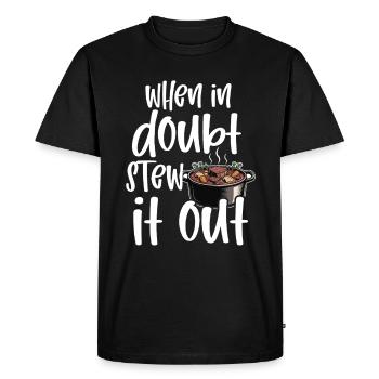 Nourriture drôle de Thanksgiving -fans Meme - T-shirt Premium bio Homme - noir - Devant - Nico (187cm)
