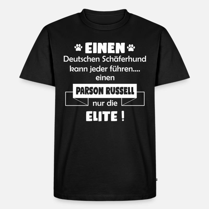 Parson Russell - Parson Russell Geschenkidee - Männer Premium Bio T-Shirt - Schwarz