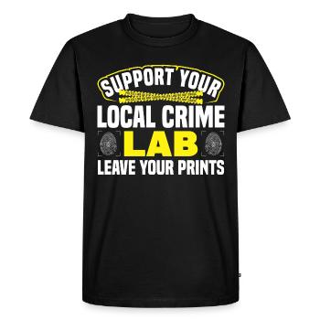 Forensic Scientist Forensic Forensic Science - Men's Premium Organic T-Shirt - black - Front - Nico (187cm)