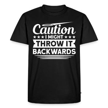 Discus Throw Discus Thrower Athletics Discus - Men's Premium Organic T-Shirt - black - Front - Nico (187cm)