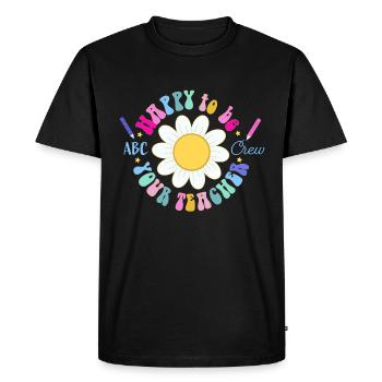 Teacher - Men's Premium Organic T-Shirt - black - Front - Nico (187cm)