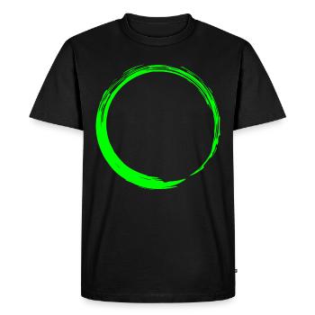 Circle shape circle icon shape new green - Men's Premium Organic T-Shirt - black - Front - Nico (187cm)