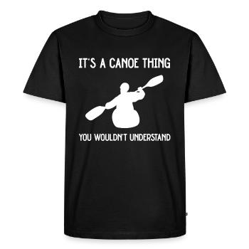 C’est une chose de canoë drôle de canoë et de kayak - T-shirt Premium bio Homme - noir - Devant - Nico (187cm)