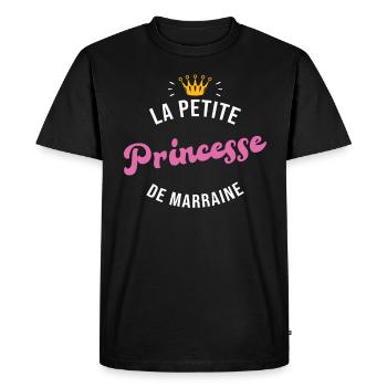 La Petite Princesse De Marraine - T-shirt Premium bio Homme - noir - Devant - Nico (187cm)