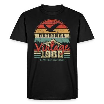 Cadeau d’anniversaire né en 1988 - T-shirt Premium bio Homme - noir - Devant - Nico (187cm)