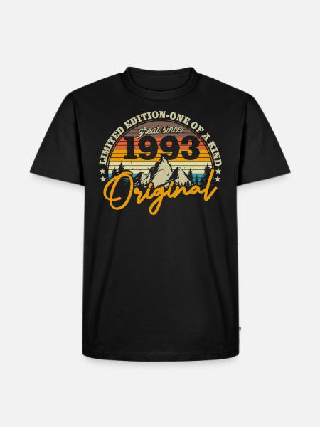 Birthday present 1993 - Men's Premium Organic T-Shirt - black