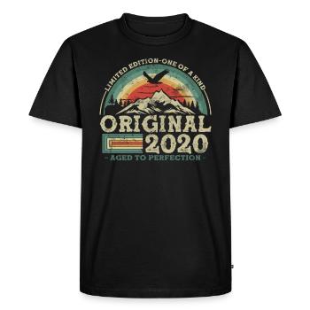 Original since 2020 Limited Edition - Men's Premium Organic T-Shirt - black - Front - Nico (187cm)