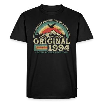 Original depuis 1994 Edition Limitée - T-shirt Premium bio Homme - noir - Devant - Nico (187cm)