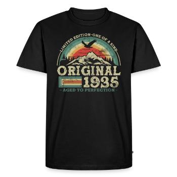 Édition limitée originale depuis 1935 - T-shirt Premium bio Homme - noir - Devant - Nico (187cm)