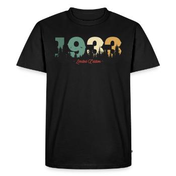 Édition limitée de 1933 - T-shirt Premium bio Homme - noir - Devant - Nico (187cm)