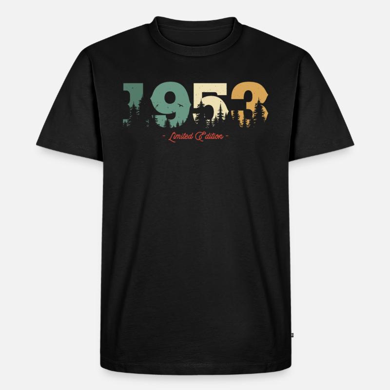 1953 limitierte Auflage - Männer Premium Bio T-Shirt - Schwarz