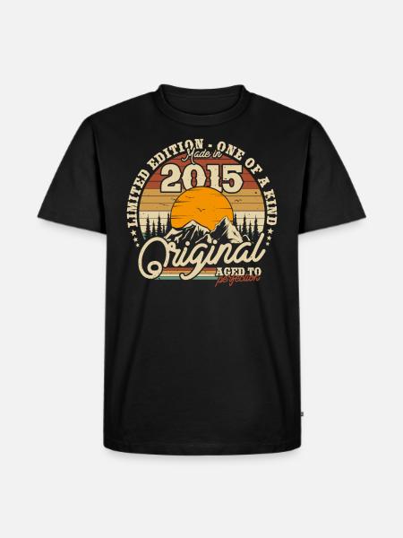 Birthday Gift 2015 - 8 years - Men's Premium Organic T-Shirt - black